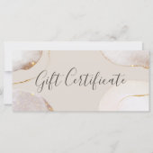 Geschenkgutschein für abstrakte Luxuswaschfarben (Vorderseite)