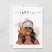 Geschenkgutschein für afroamerikanische Erntedank (Vorderseite)