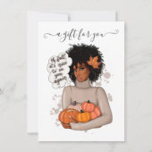 Geschenkgutschein für afroamerikanische Erntedank (Vorderseite)