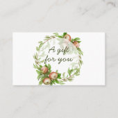 Geschenkgutschein für Apfelwein Visitenkarte (Vorderseite)