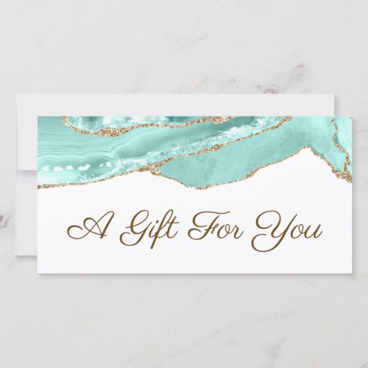 Geschenkgutschein für Aquamarine (Vorderseite)