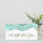 Geschenkgutschein für Aquamarine (Stehend Vorderseite)