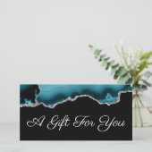 Geschenkgutschein für aquamarine und Silberscheine (Stehend Vorderseite)