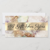 Geschenkgutschein für Aquarellen und Goldfunde (Vorderseite)