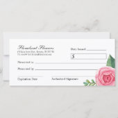 Geschenkgutschein für benutzerdefinierte Aquarellf (Rückseite)