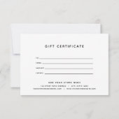 Geschenkgutschein für benutzerdefinierte Farbkombi (Rückseite)