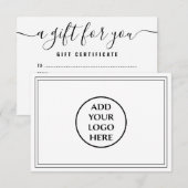 Geschenkgutschein für Berufliche Firmenlogos (Vorne/Hinten)