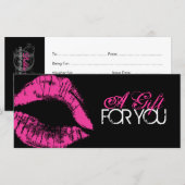 Geschenkgutschein für berufliche Makeup (Vorne/Hinten)