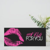 Geschenkgutschein für berufliche Makeup (Stehend Vorderseite)