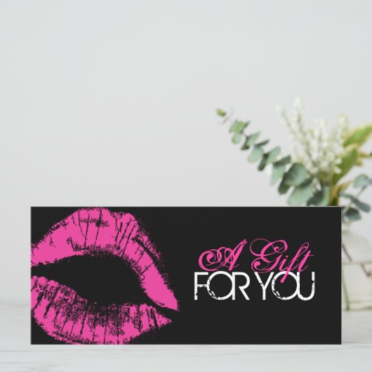 Geschenkgutschein für berufliche Makeup (Stehend Vorderseite)