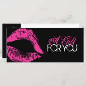 Geschenkgutschein für berufliche Makeup (Vorne/Hinten)