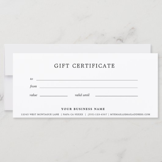 Geschenkgutschein für Black and Gold (Rückseite)