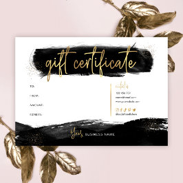 Geschenkgutschein für Black & Gold Chic Salon-Logo
