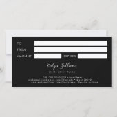 Geschenkgutschein für Blätter (Rückseite)