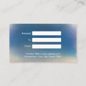 Geschenkgutschein für blaue Meeresfrüchte Rabattkarte (Rückseite)