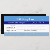 Geschenkgutschein für blaue Tones (Vorne/Hinten)