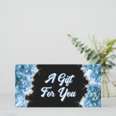 Geschenkgutschein für Blaukristalle (Stehend Vorderseite)