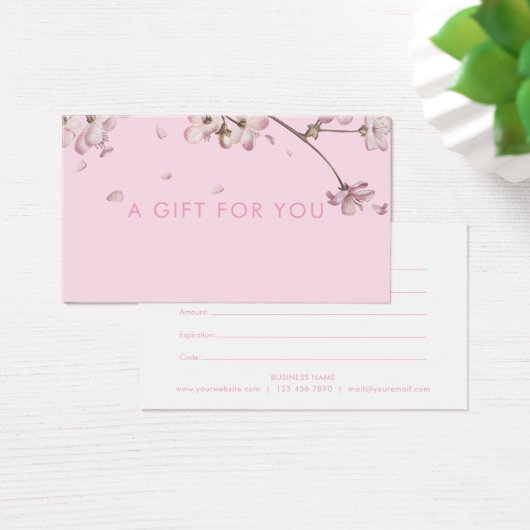 Geschenkgutschein für Blossom Blumenrosa (Schreibtisch)