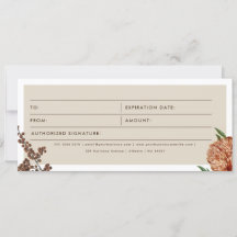 Geschenkgutschein für Boho-Firmenlogos