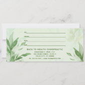 Geschenkgutschein für Botanische Wasserfarben (Rückseite)