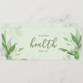 Geschenkgutschein für Botanische Wasserfarben (Vorne/Hinten)