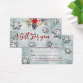 Geschenkgutschein für Botanische Weihnachten/Feier (Schreibtisch)