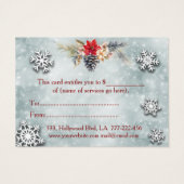 Geschenkgutschein für Botanische Weihnachten/Feier (Rückseite)