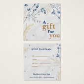 Geschenkgutschein für botanischen Wellness-Center (Vorne & Hinten)