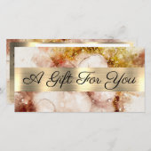 Geschenkgutschein für Brown Gold Glitzer (Vorne/Hinten)