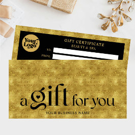 Geschenkgutschein für Business Black Gold Feiertag