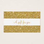 Geschenkgutschein für Chic Gold Glitzer (Vorderseite)
