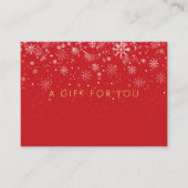 Geschenkgutschein für Chic Holiday Business Snowfl Rabattkarte (Vorderseite)