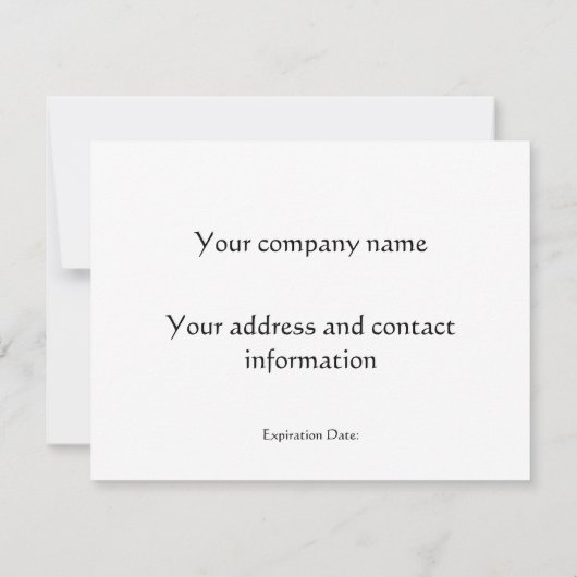 Geschenkgutschein für coolen Stein (Rückseite)