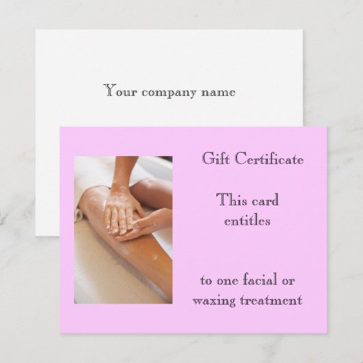 Geschenkgutschein für das Ausweichen oder die Mass (Vorne/Hinten)