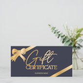 Geschenkgutschein für das blaue Logo der schicken  (Stehend Vorderseite)