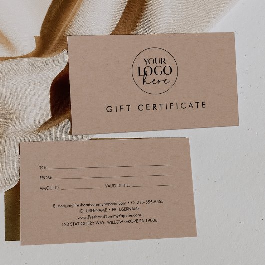 Geschenkgutschein für das Chic Kraft Paper Busines
