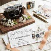 Geschenkgutschein für das Foto