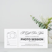 Geschenkgutschein für das Foto (Stehend Vorderseite)