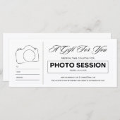 Geschenkgutschein für das Foto (Vorne/Hinten)