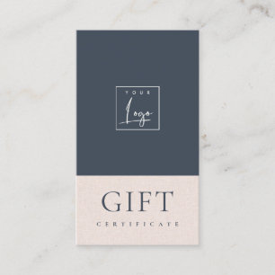 Geschenkgutschein für das Geschenk für das Logo "N Visitenkarte