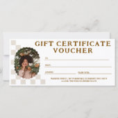 Geschenkgutschein für das hintere Foto (Rückseite)