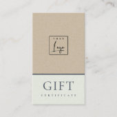 Geschenkgutschein für das Logo der Aqua Kraft-Kera Visitenkarte (Vorderseite)