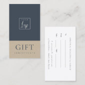 Geschenkgutschein für das Logo "Navy Keramik" Visitenkarte (Vorne/Hinten)