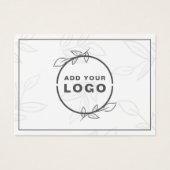 Geschenkgutschein für das Logo "White Modern Leaf (Vorderseite)