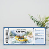 Geschenkgutschein für das Rafting Experience Ticke Einladung (Stehend Vorderseite)