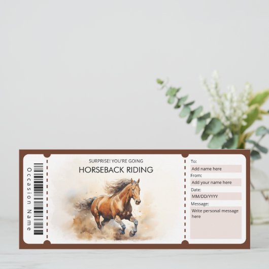 Geschenkgutschein für das Riesenrad "Wasserfarbe" Einladung (Stehend Vorderseite)