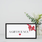 Geschenkgutschein für das Schwarze und das Rote He (Stehend Vorderseite)