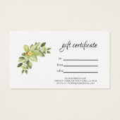 Geschenkgutschein für den Aquarellsalon (Rückseite)