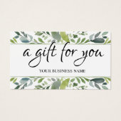 Geschenkgutschein für den Aquarellsalon (Vorderseite)