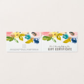 Geschenkgutschein für den Blumenladen (Außenseite Aufgefaltet)